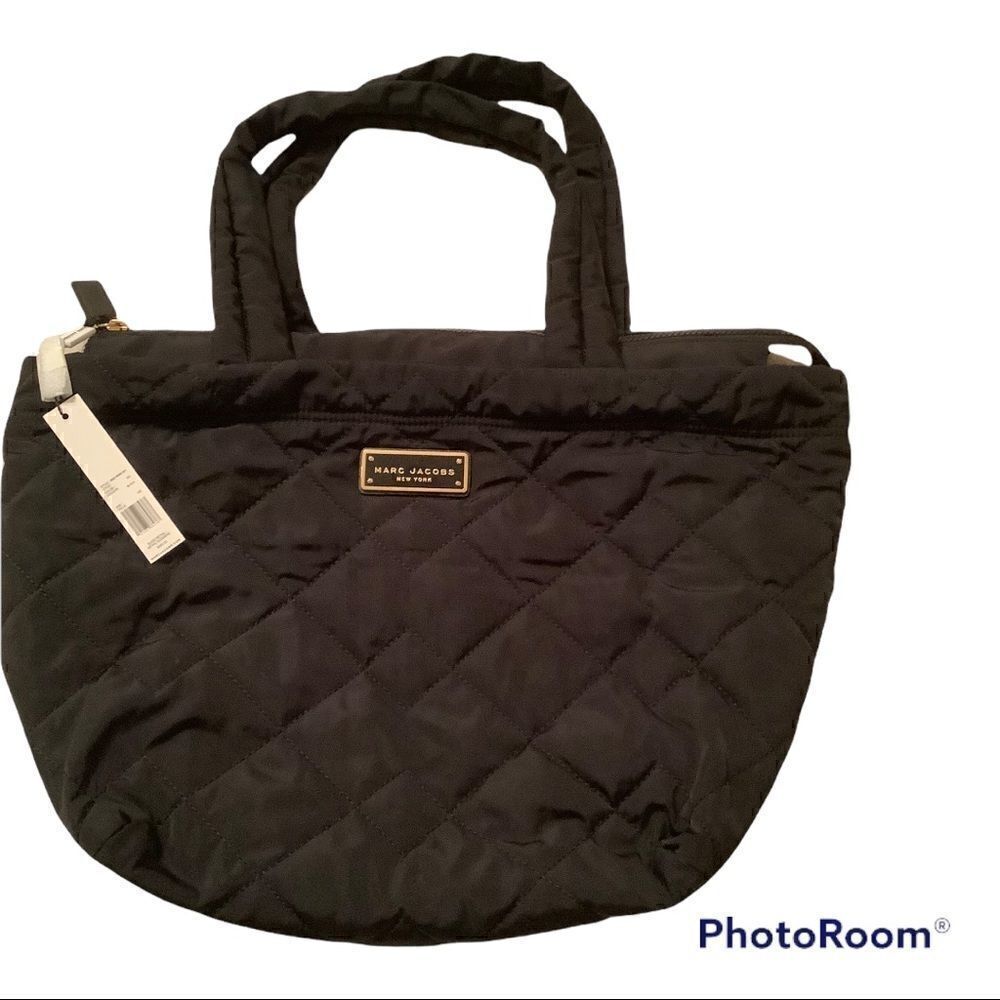 Marc Jacobs Nylon A4 quilted black tote NWOT